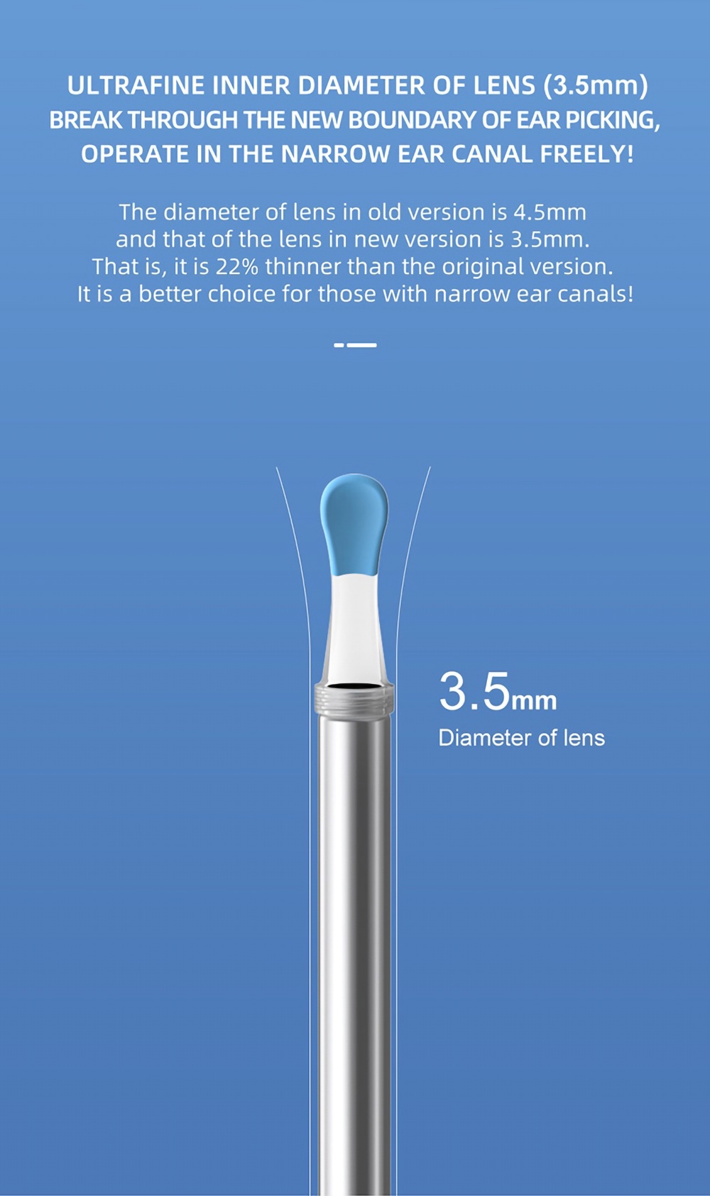 Bebird R1+ Ear Wax Removal Cleaner with 3.5mm Ear Camera 6 LED Lights ...