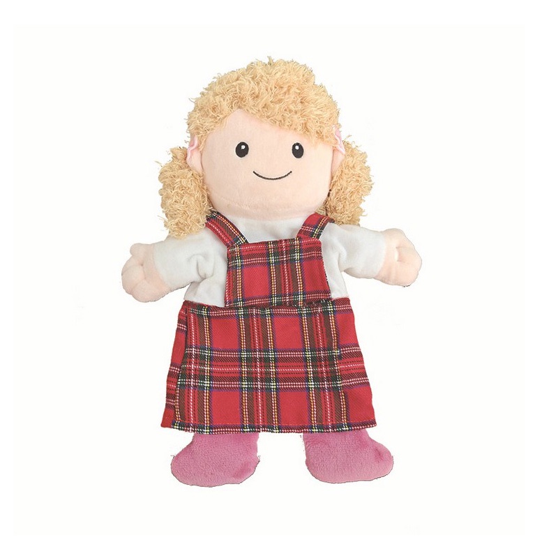 35cm family open mouth puppets kindergarten show mom dad ventriloquist ...