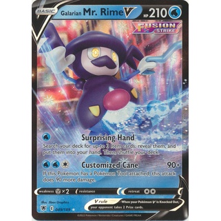 pokemon card mr rime Galarian Mr. V Like new reveal them Galarian Mr. Rime V #49