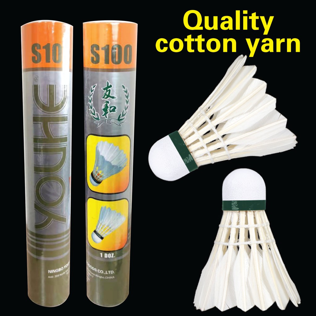 YOUHE BADMINTON FEATHER SHUTTLECOCK 12 PCS SG LOCAL STOCKS