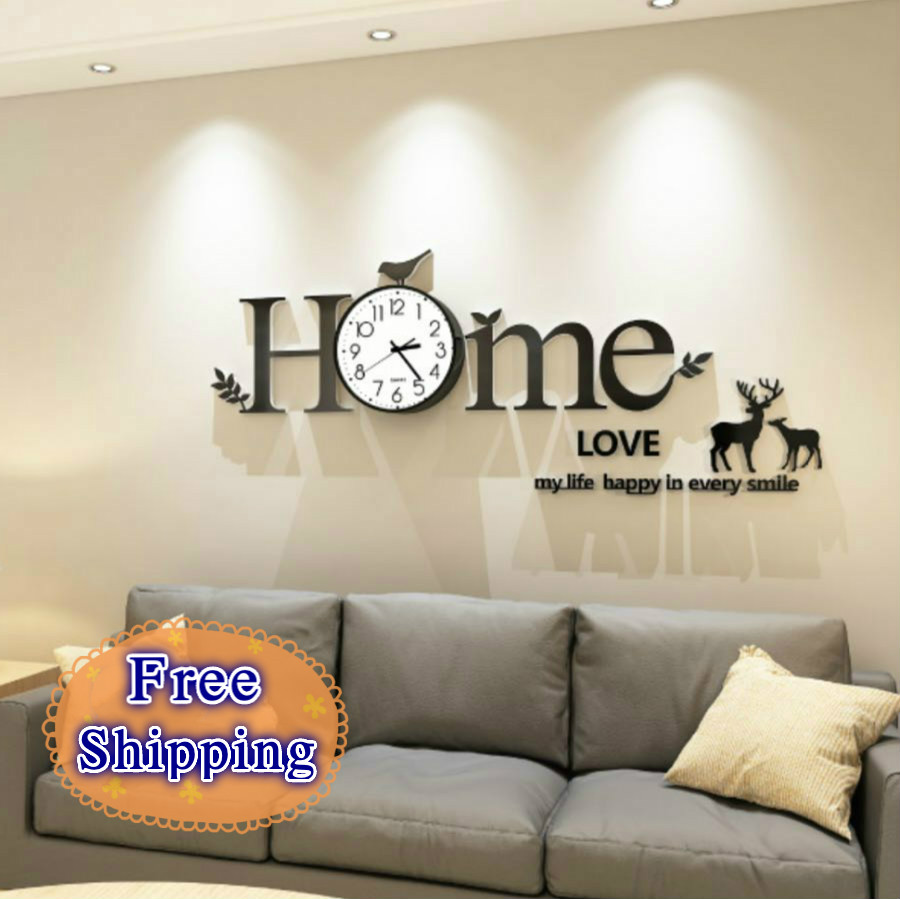 『JQ Time』Home Silent  Wall Clock DIY Acrylic sticker clock Modern Art Nordic  luxury clock home decor wall decoration