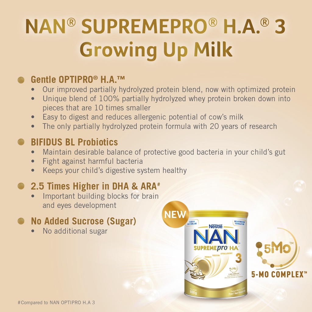 Nestle Nan Supremepro H.A Milk Formula - Stage 3