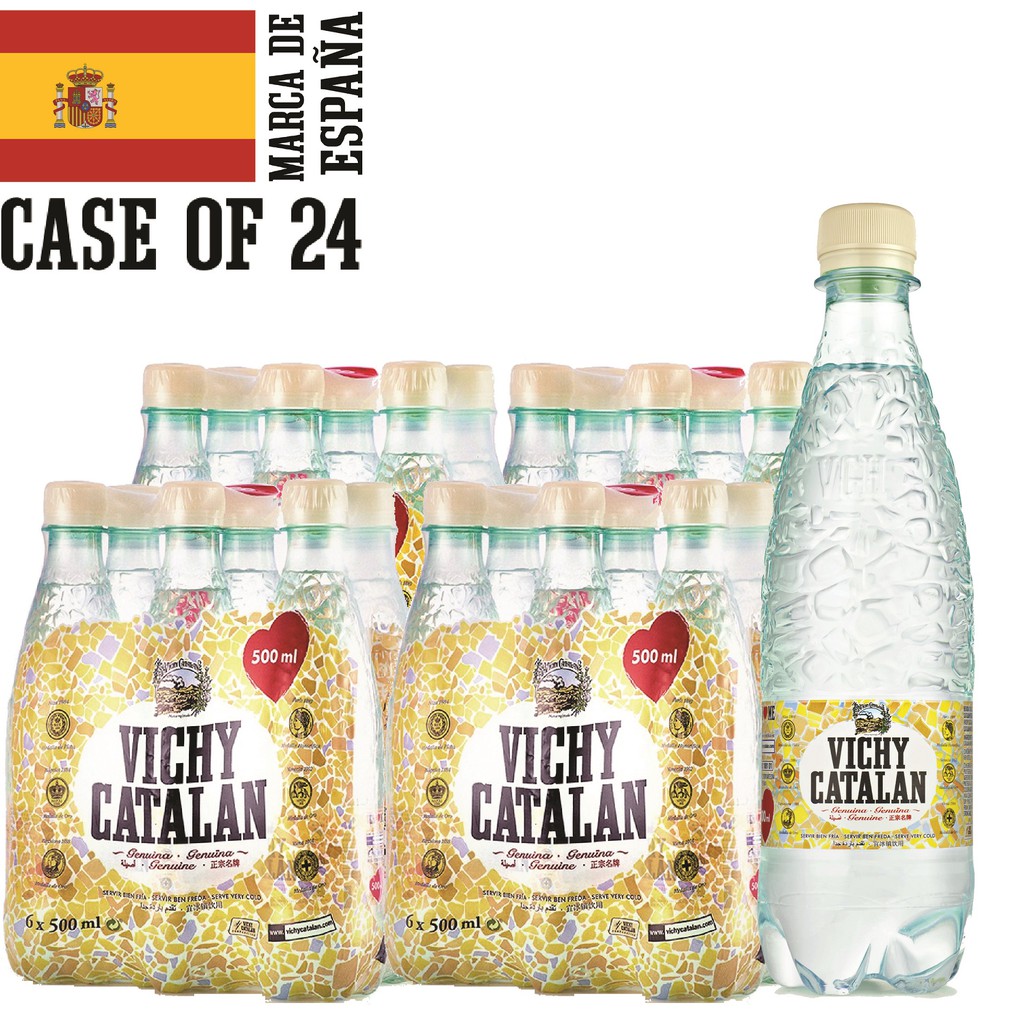 Vichy Catalan 500ml (Sparkling) Pet Bottle (Large Case: 24 X 500ml