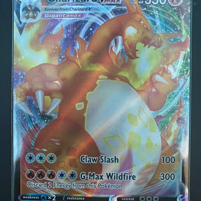 pokemon tcg card charizard vmax v 020/189 darkness ablaze | Shopee Singapore