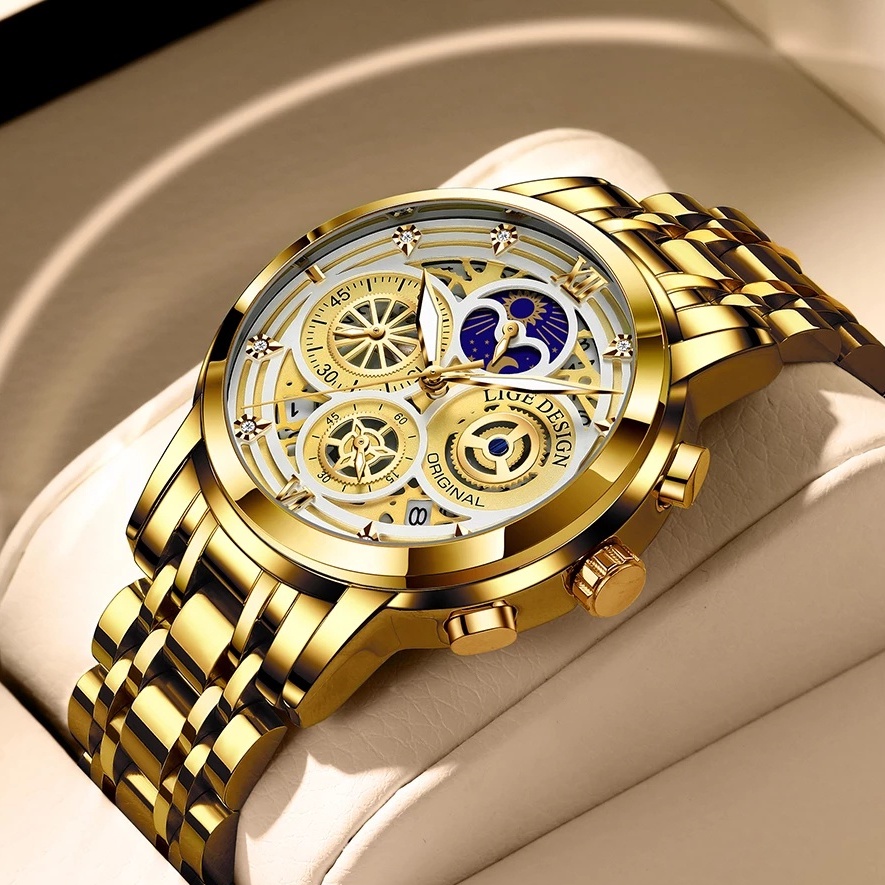 Gents hot sale gold watch