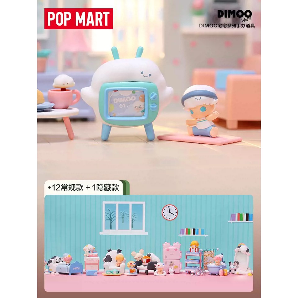 Genuine】Dimoo Homebody Series Blind box doll Popmart Cute  Figures（Available） | Shopee Singapore