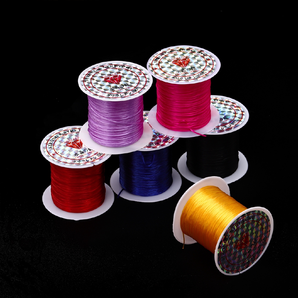 0.7mm 8m/roll Crystal Elastic Stretchy String Thread Wire Beading Cord