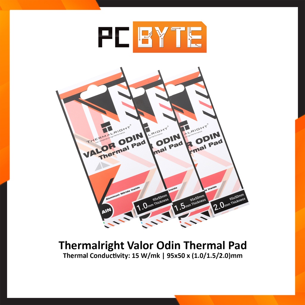 Thermalright Valor Odin Thermal Pad Thermal Conductivity 15 W Mk 95x50 X Thickness 1 0 1 5