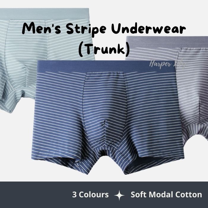 Stripe Underwear for Men Modal Cotton Men's trunks / Men's