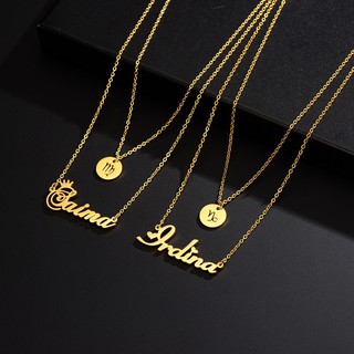 Saima name on sale gold chain