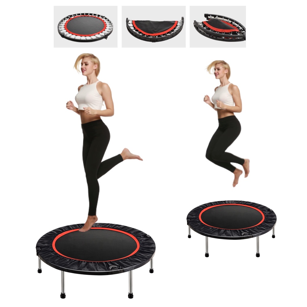 Foldable Trampoline Rebounder Cardio Trainer Great Indoor Garden