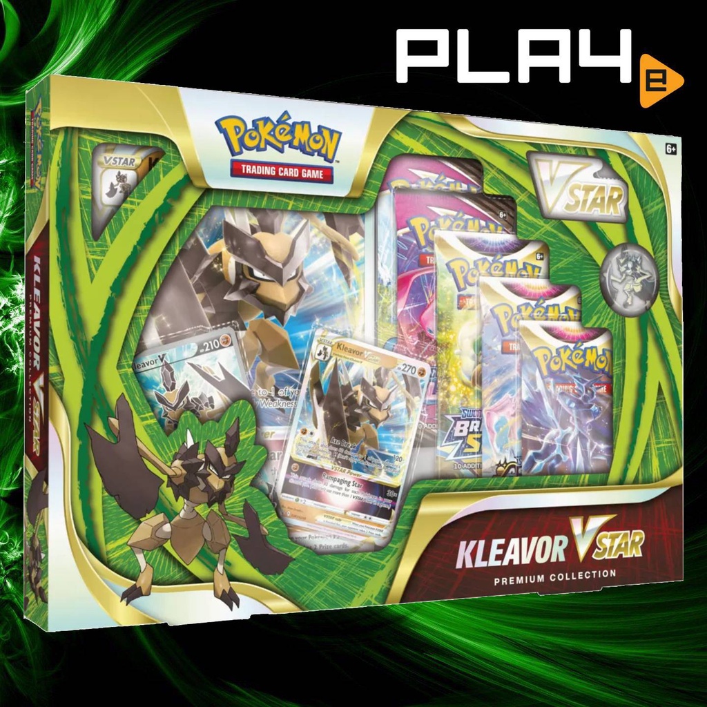 Pokemon TCG Kleavor V Star Premium Collection Box | Shopee Singapore