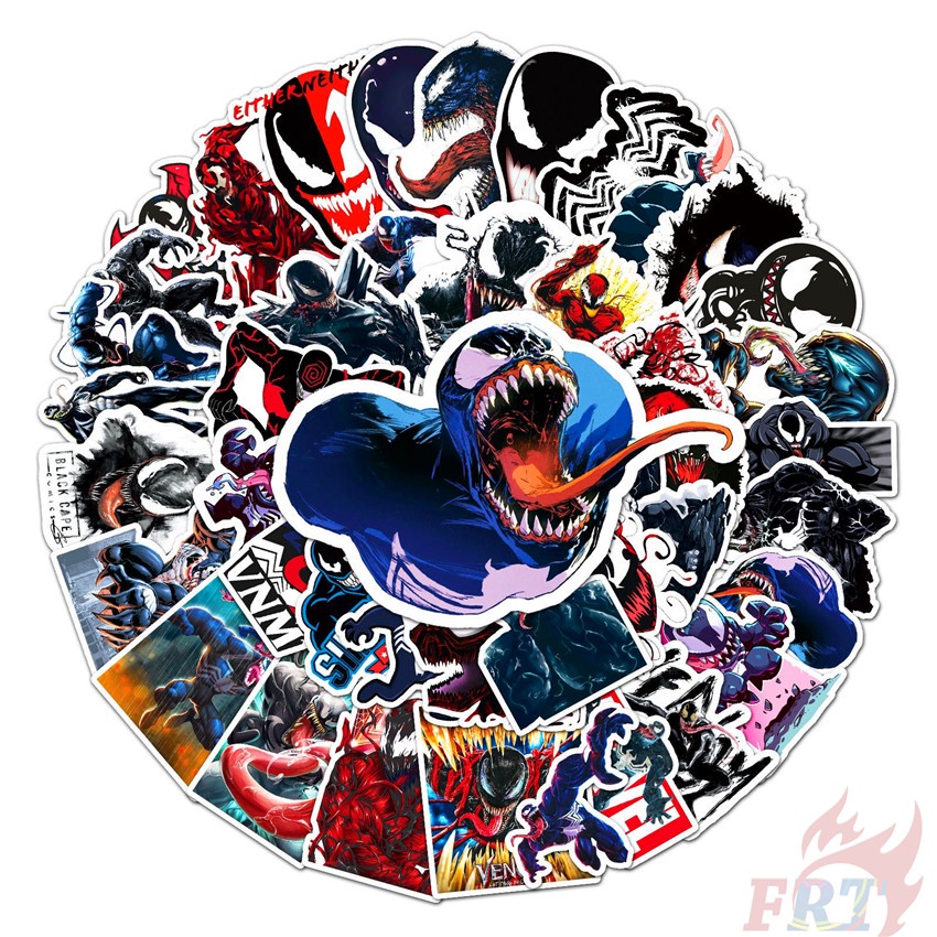 50Pcs/Set Venom Series 02 Stickers Marvel Superhero DIY Fashion Mixed ...