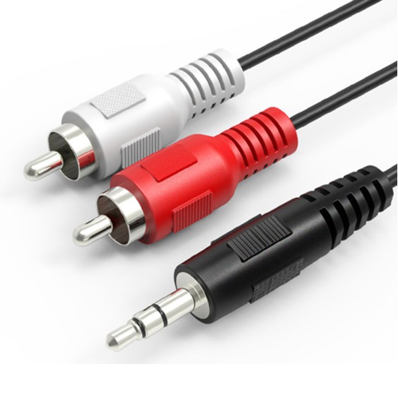 【1.2M】 3.5mm Stereo Audio Aux to 2 RCA L/R Cable | Shopee Singapore