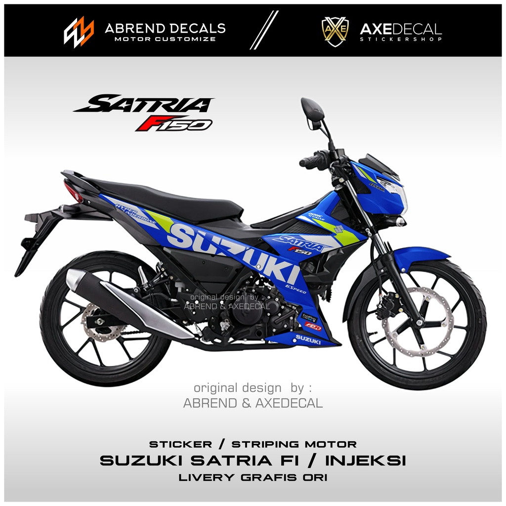 SUZUKI Satria Injection Graphic Striping Original Printing Motorcycle ...