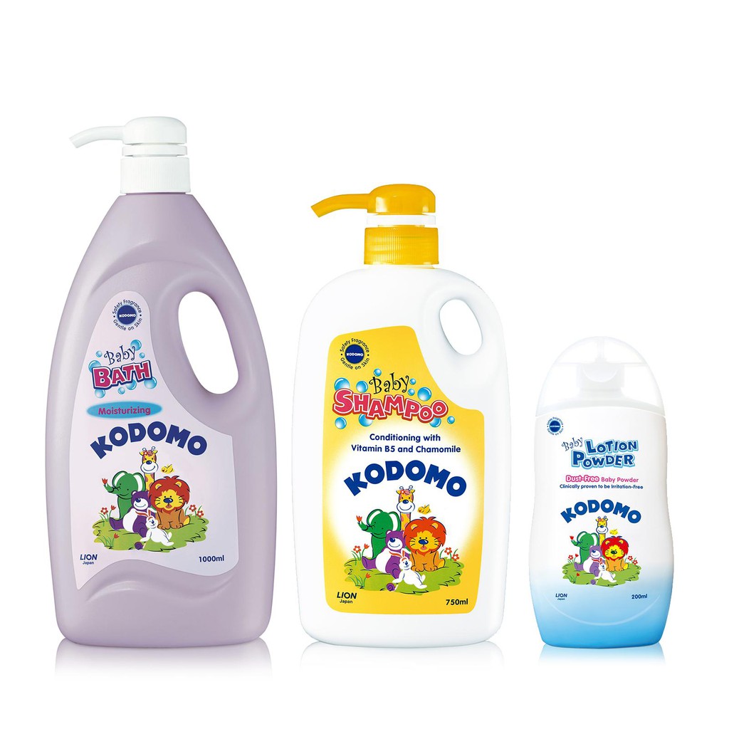 Kodomo Bundle A2 Kodomo Conditioning Shampoo 750ml + Kodomo Baby Bath