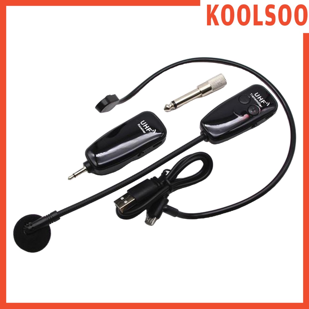 KOOLSOO Wireless Microphone Headset UHF Wireless Mic System and