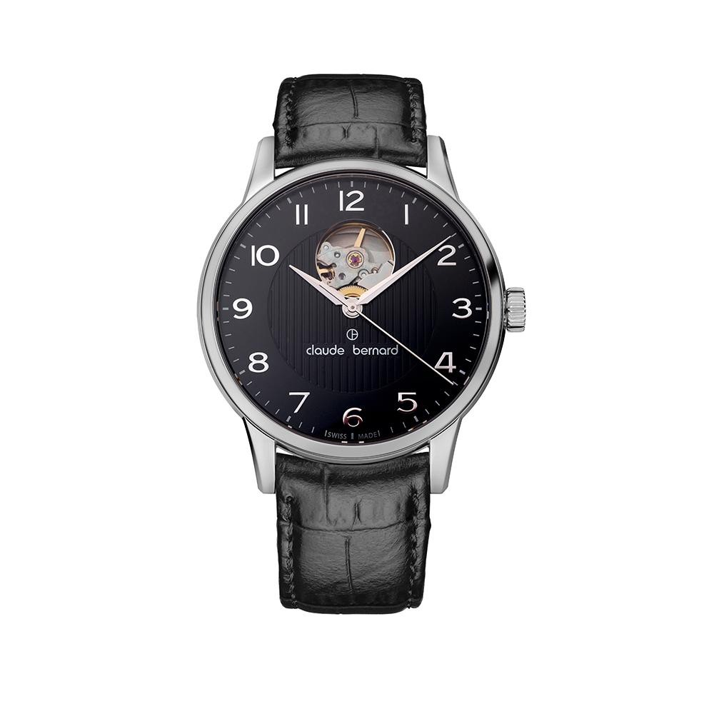 Claude Bernard Classic Automatic Open Heart Watch CB85017 3 NBN Shopee Singapore
