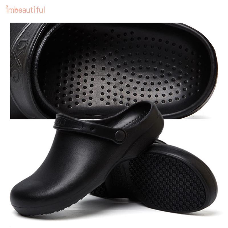 Oil Resistant EVA Antislip Kitchen Mule Summer Chef Women Men Clogs ...