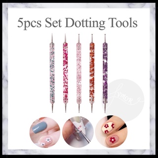 DIY Point Rhinestone Tools Dual Heads Acrylic Metal Dotting Wax Pen  Rhinestones Gem Picker Crystal Picking Nail Art Studs Dotter