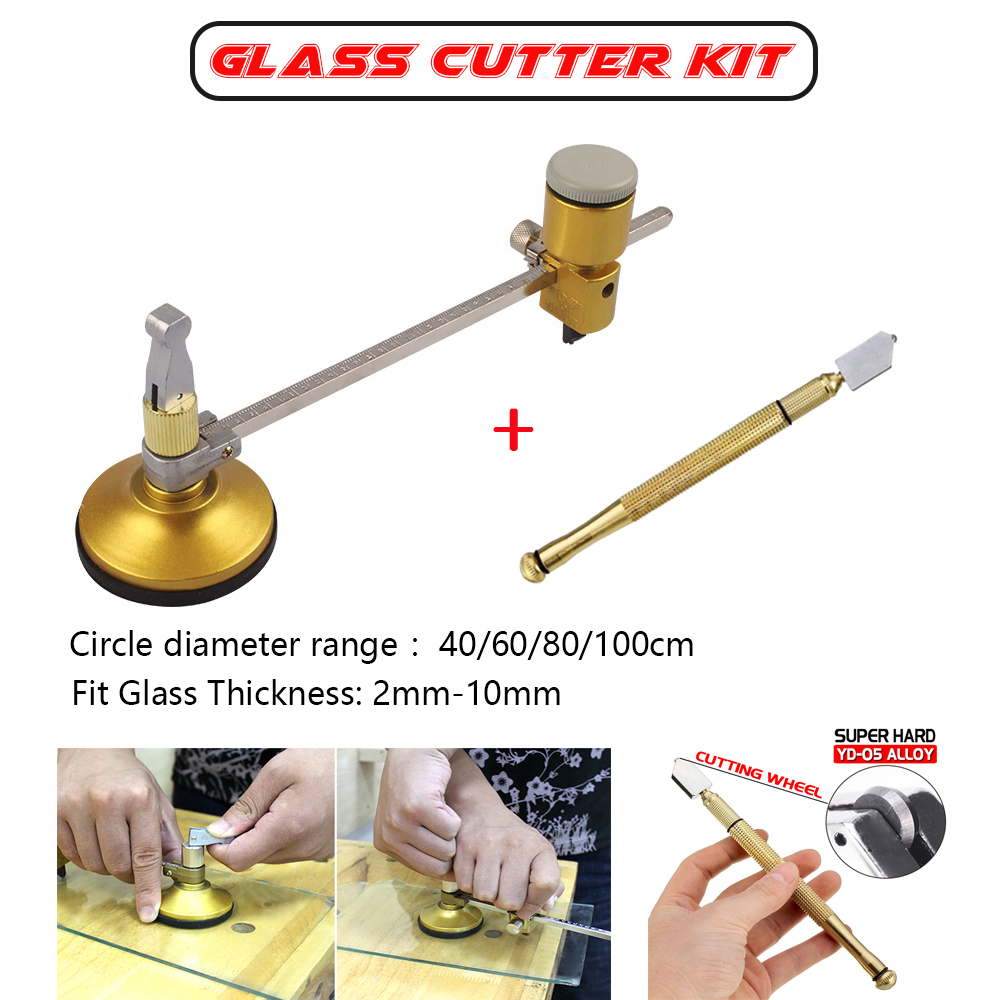 100cm Max.Round Dia Compasses Glass Circle Circular Cutter Heavy duty Circular Glass Cutter with Suction Cup Shopee Singapore