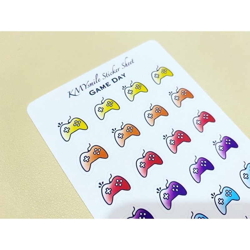Play game day sticker / Cute sticker / Icon planner sticker / matte and ...