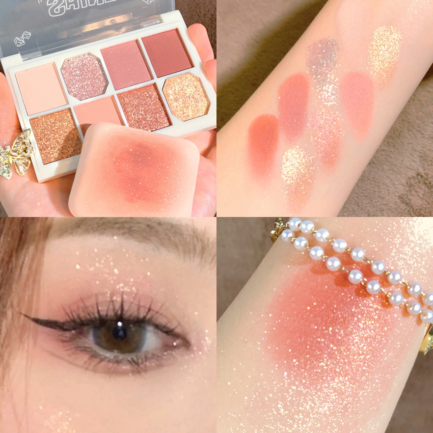 xixi Shining and radiant 8color eyeshadow palette Shopee Singapore