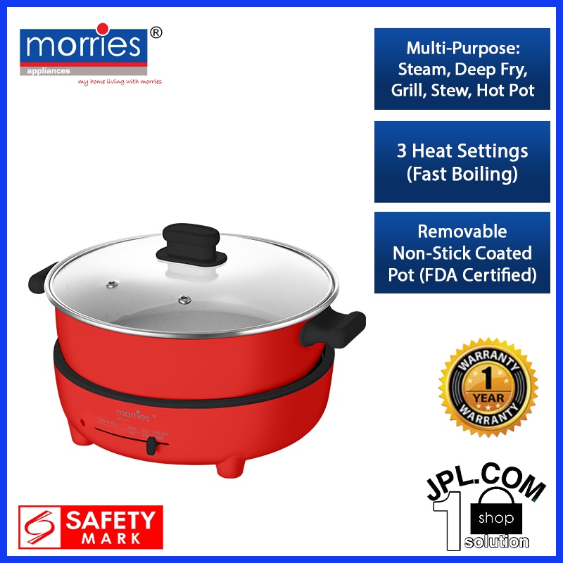 Morries 5L Multi Cooker MS1818MC Shopee Singapore