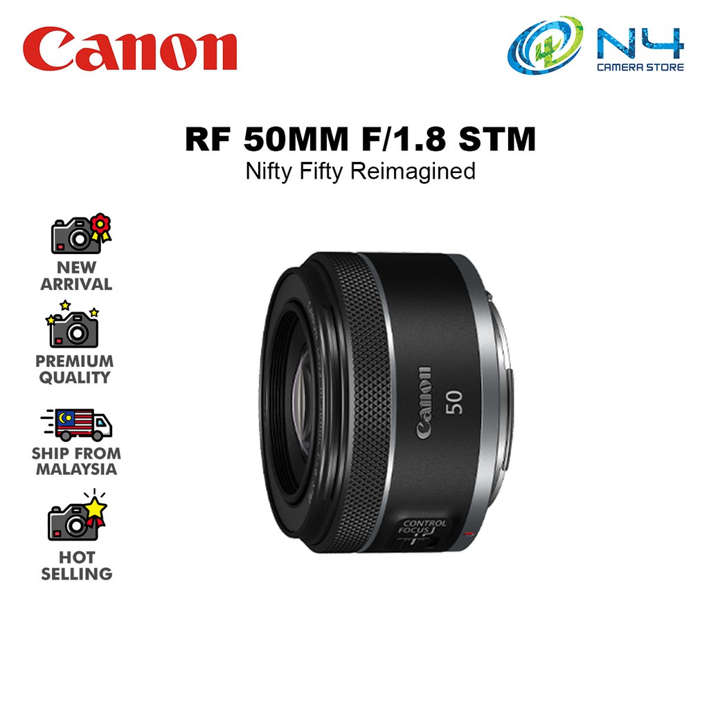 Canon RF 50mm F1.8 STM for EOS R RP R5 R6 RF50MM | Shopee Singapore
