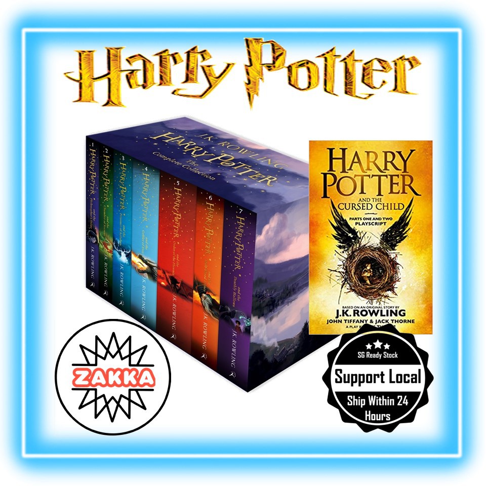 Ready Stock Harry Potter The Complete 8 Books UK Edition