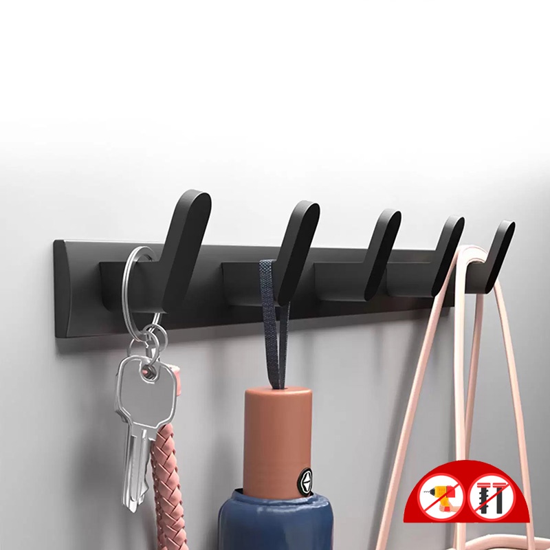 MEIDOO No Drill Heavy Duty Wall Hook Door Hooks Clothes Hangers Hanging ...