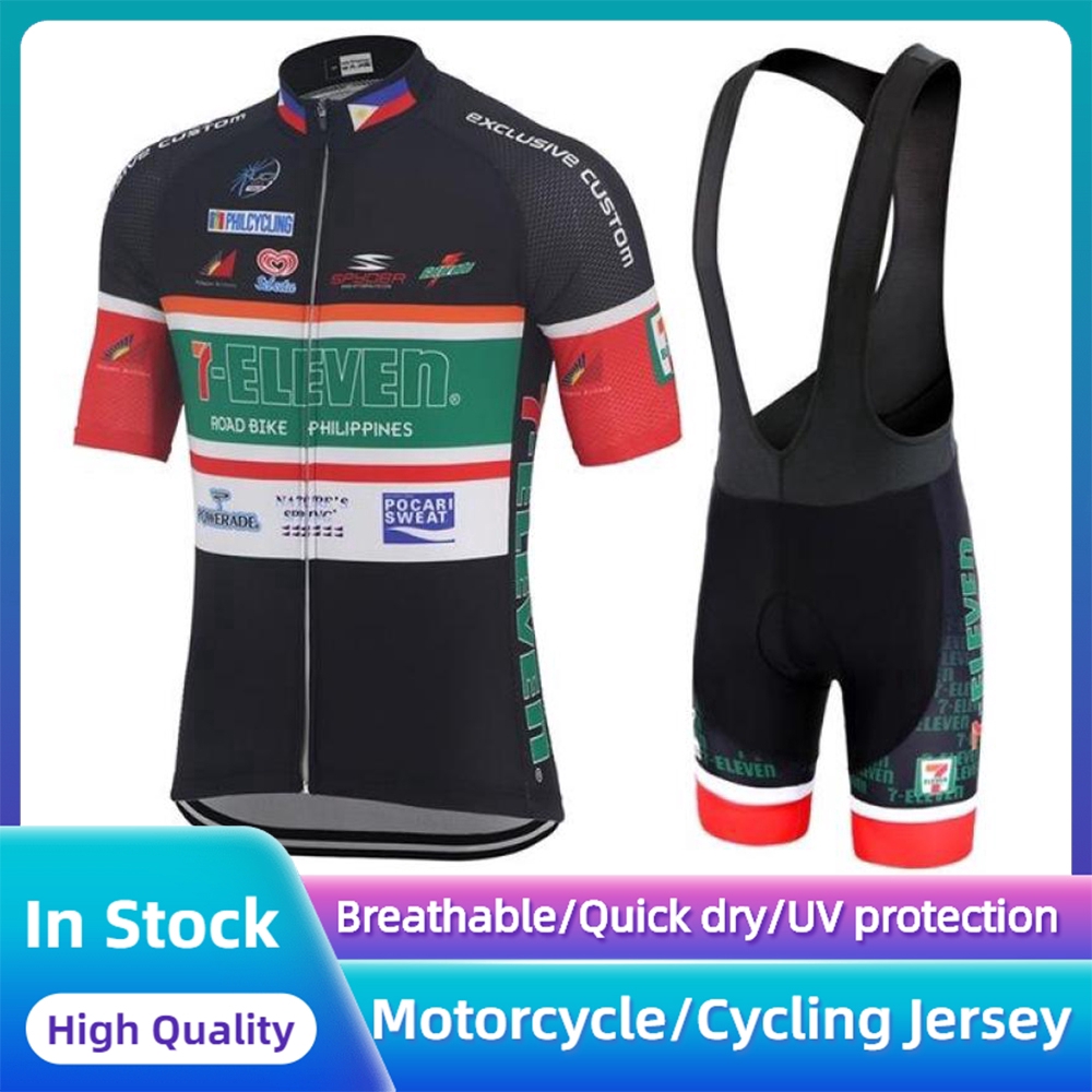 Retro 7 eleven Mens Cycling Jersey Cycling Short Sleeve Jersey bicycle  Jerseys