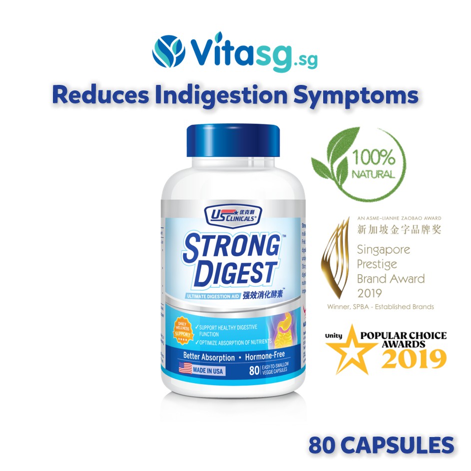 US Clinicals StrongDigest Indigestion, Metabolism, Lactose