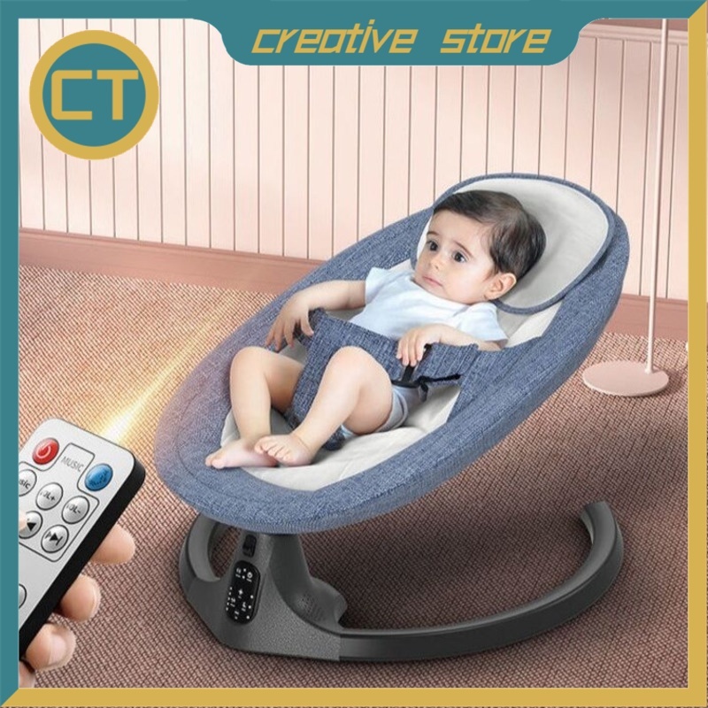 CTstore Premium Electric Automatic Baby Auto Swing Leaf Portable Smart Rocker Baby Sleep Swing Chair M4ND HVE4 Shopee Singapore