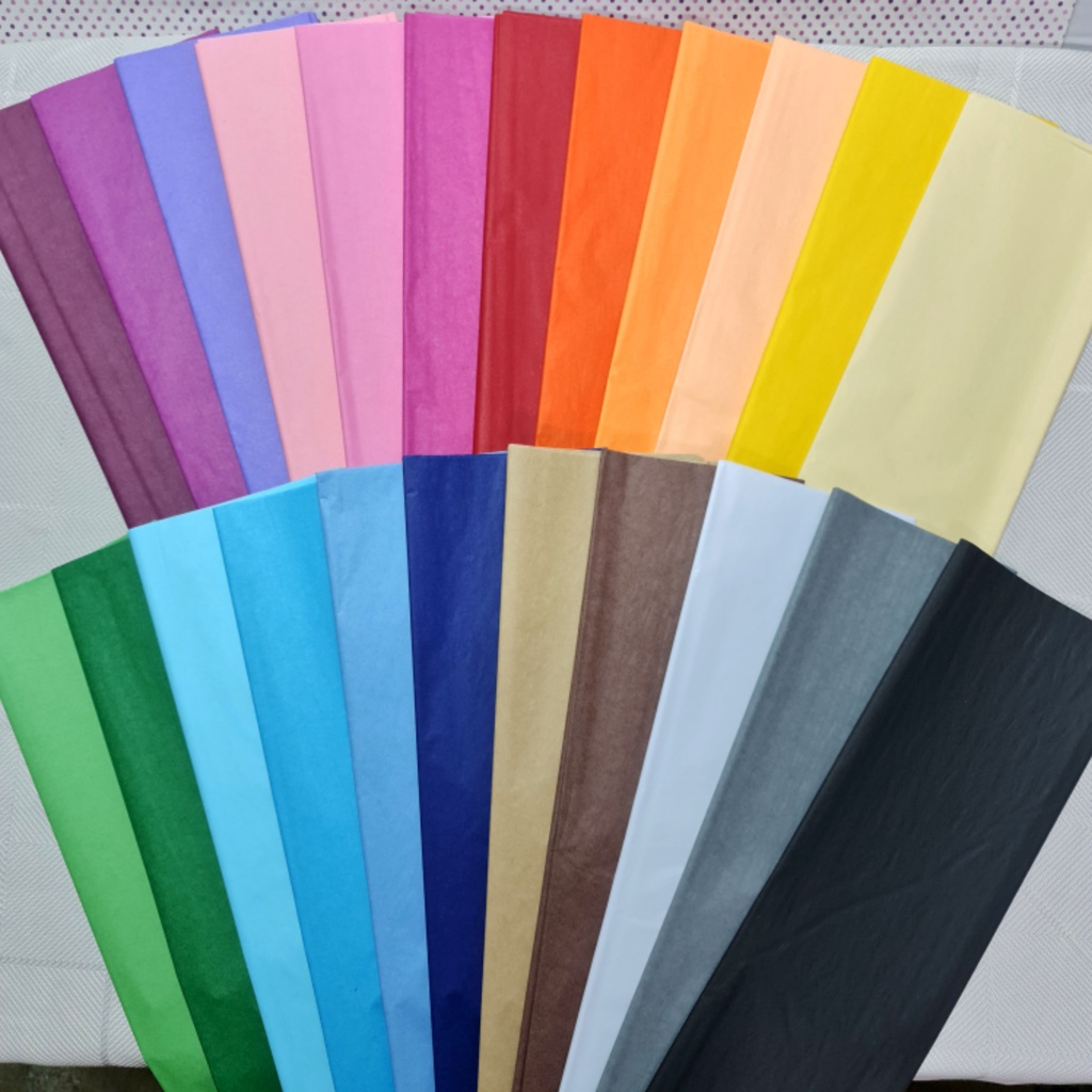 [10 Sheets Pack] [WRP 08] Wrapping Paper | Color Tissue Wrapper | Silk ...