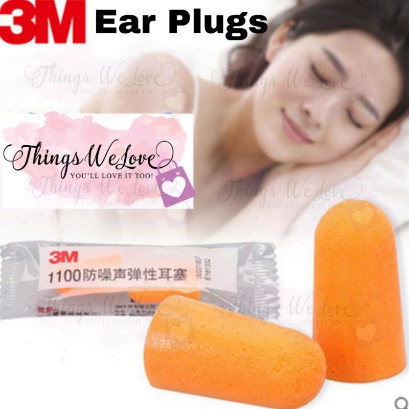 [SG-FREE SHIP] Authentic 3M Ear Plugs Block Out Plug Sound Noise Sleep ...