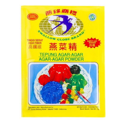 HIJAU MERAH [HALAL] Swallow Agar - Agar Powder 7gr Sachet Green / Red ...