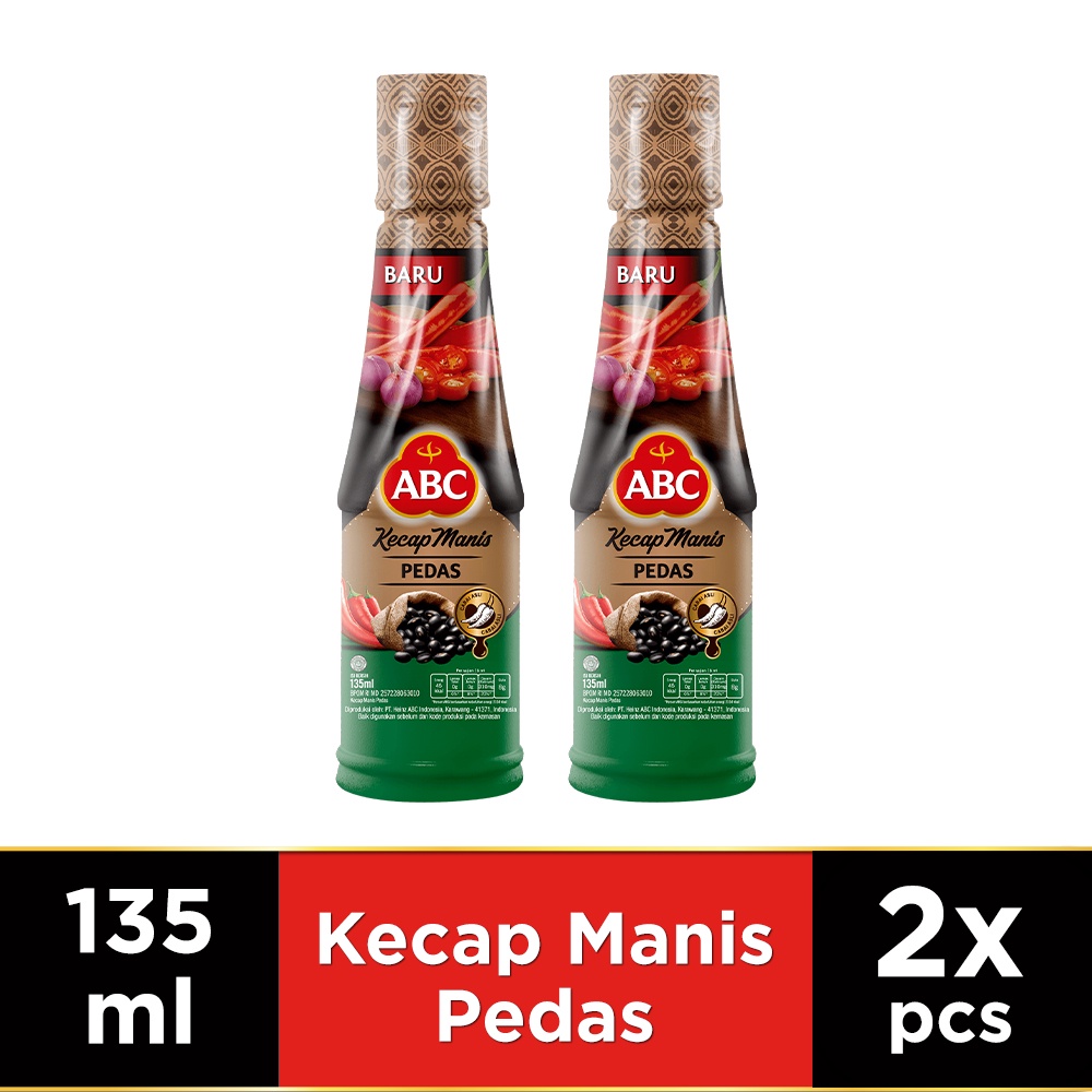 ABC Kecap Pedas 135 ml x 2 pcs