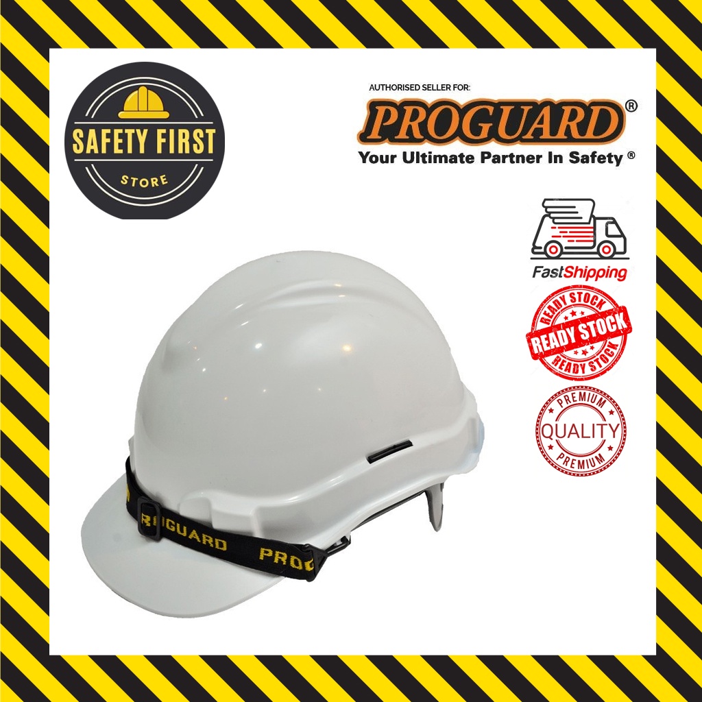 PROGUARD ADVANTAGE SAFETY HELMET WHITE (SIRIM CERTIFIED) | Shopee Singapore