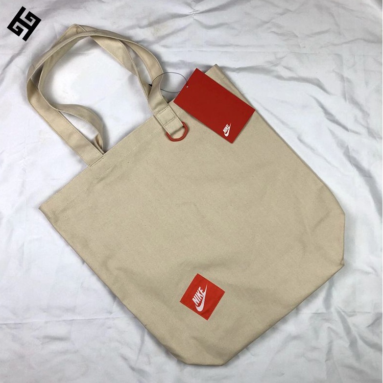Ready Stock Nike Logo Printing Korean Canvas Bag Casual Tote Shoulder Bag