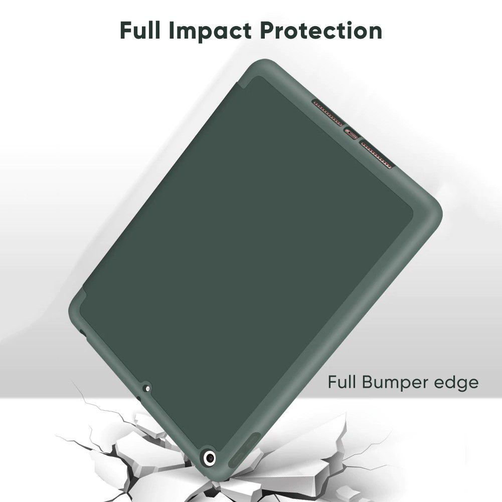 Silicone TPU iPad Gen 11 A16  / Air 4/5 / Mini 1-5 7.9"/ Gen 7 8 9 Smart Auto Lock Foldable Pen Slot - Gambar 2