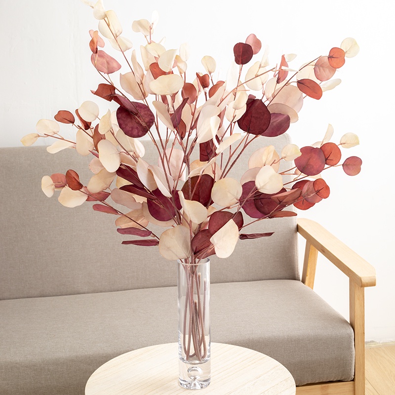 85CM Simulation Long Branches Leaves Artificial Colorful Leaf Room Decoration Flower Arrangement Art