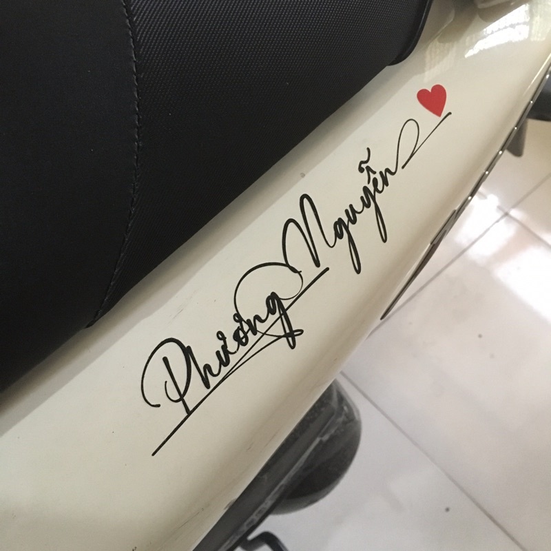 Signature CAR STICKER BY NAME (send name in message section to the shop ...