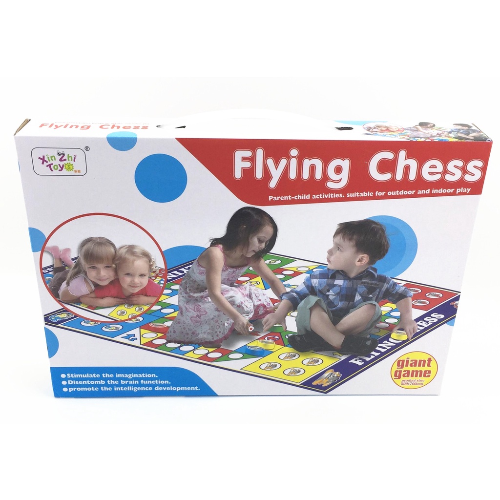 [SG LOCAL STOCKS] Large Flying Chess Mat Boardgame Family Bonding Kids ...