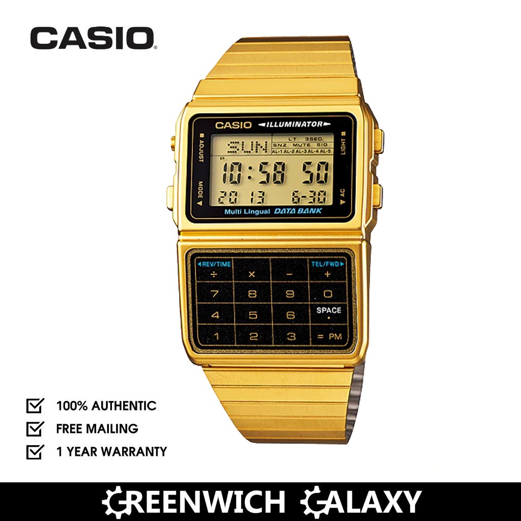 Casio Digital Calculator Watch DBC 611G 1D Shopee Singapore
