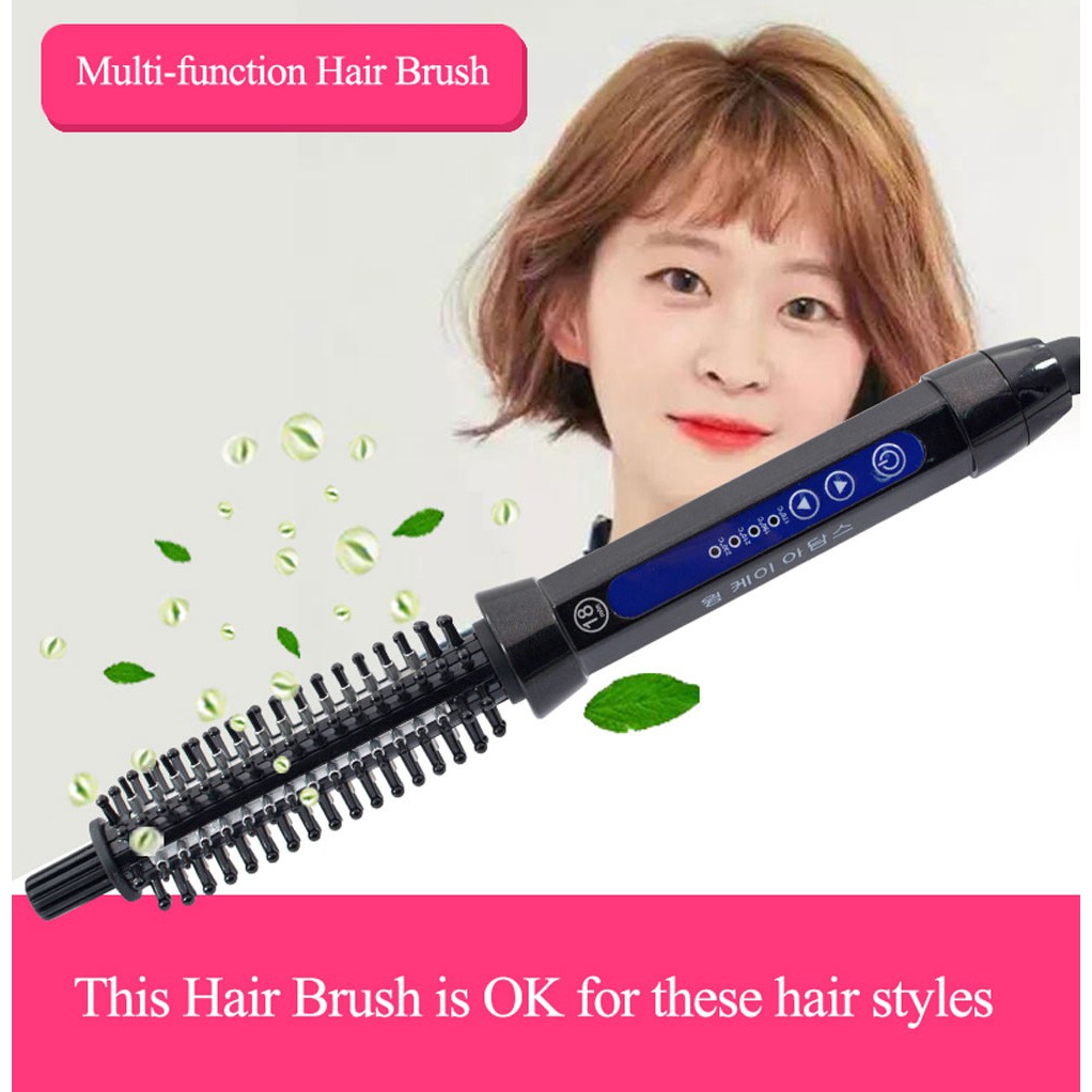 Korea Hair Curling Brush Comb Curling Iron Ceramic Hair Curler