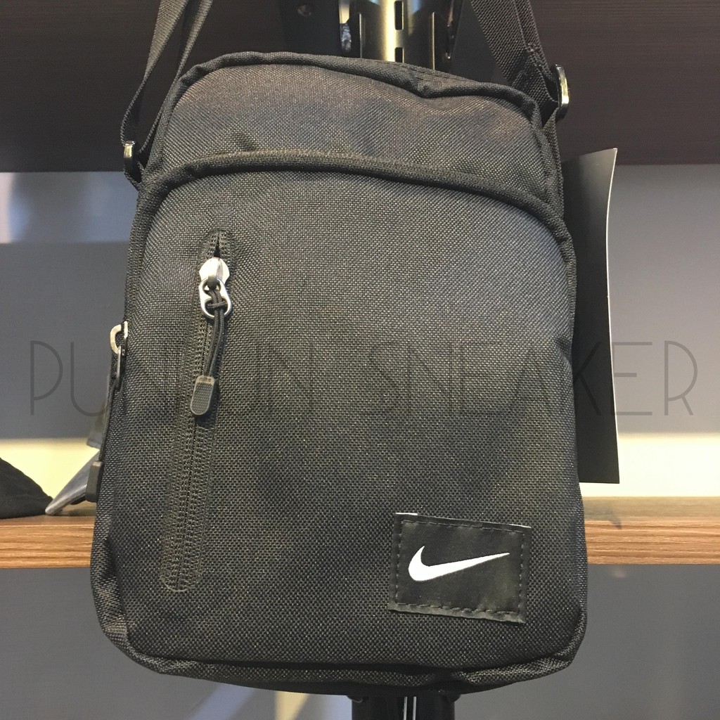 Nike Core Small Items 3.0 Black Zipper Pu Leather Waist Bag Shopee Singapore