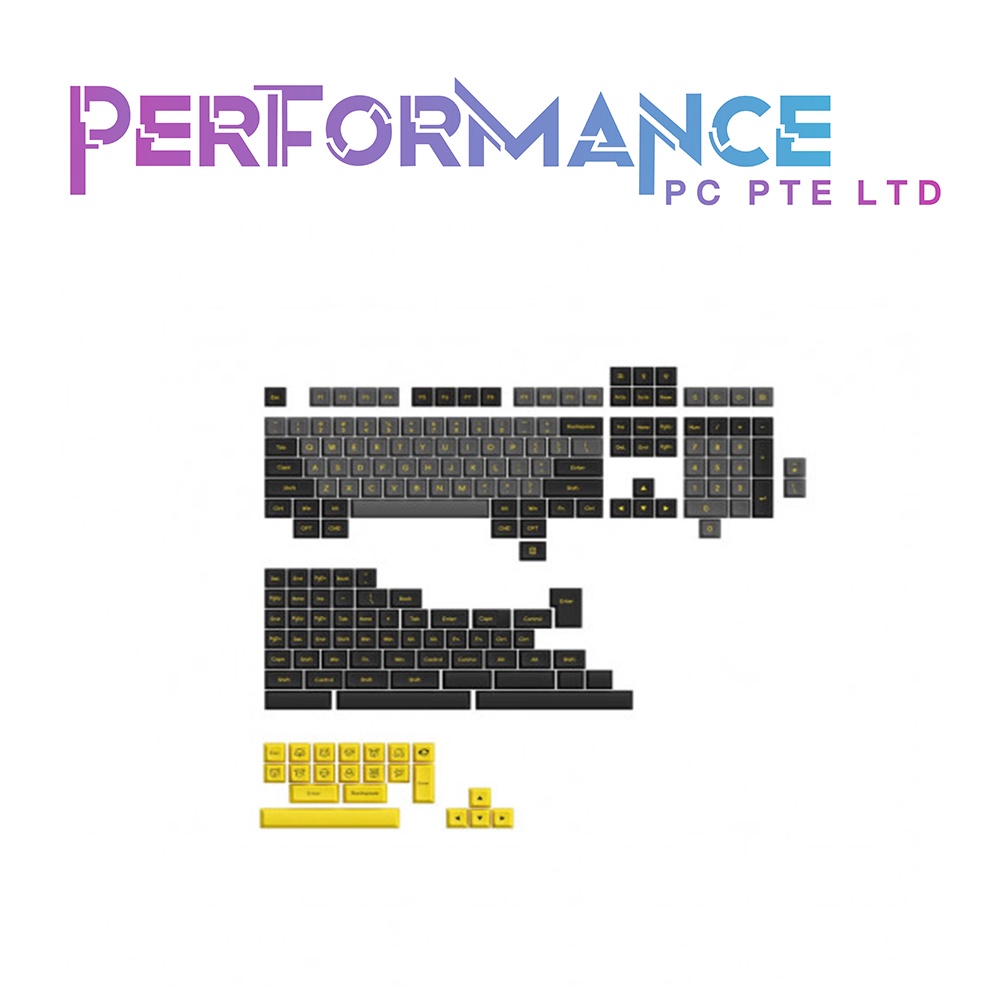 AKKO Keycap - SAL Profile - Black & Gold (195pcs ABS) | Shopee Singapore