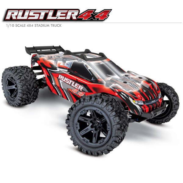 Traxxas RC Car Rustler 4WD 1 10 Shopee Singapore