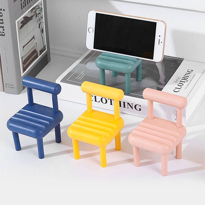 Creative Small Stool Mobile Phone Base Desktop Decoration Chair Phone ...